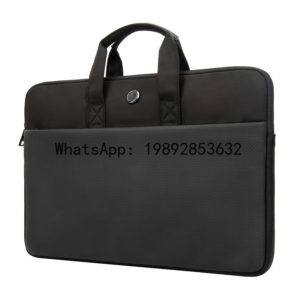 Leather Briefcase - Borsa per notebook PYJ, borsa da