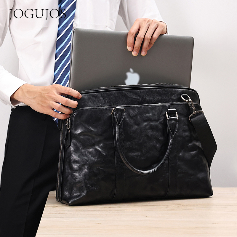Leather Briefcase - 2025 Nuove borse da uomo in