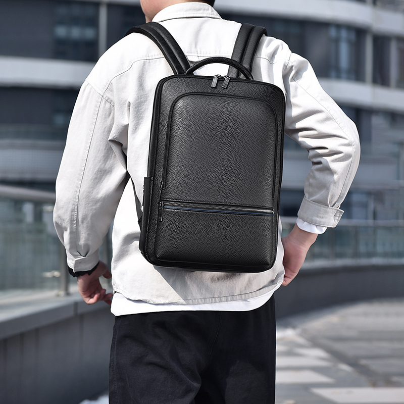 Leather Briefcase - Zaino da uomo in pelle PU