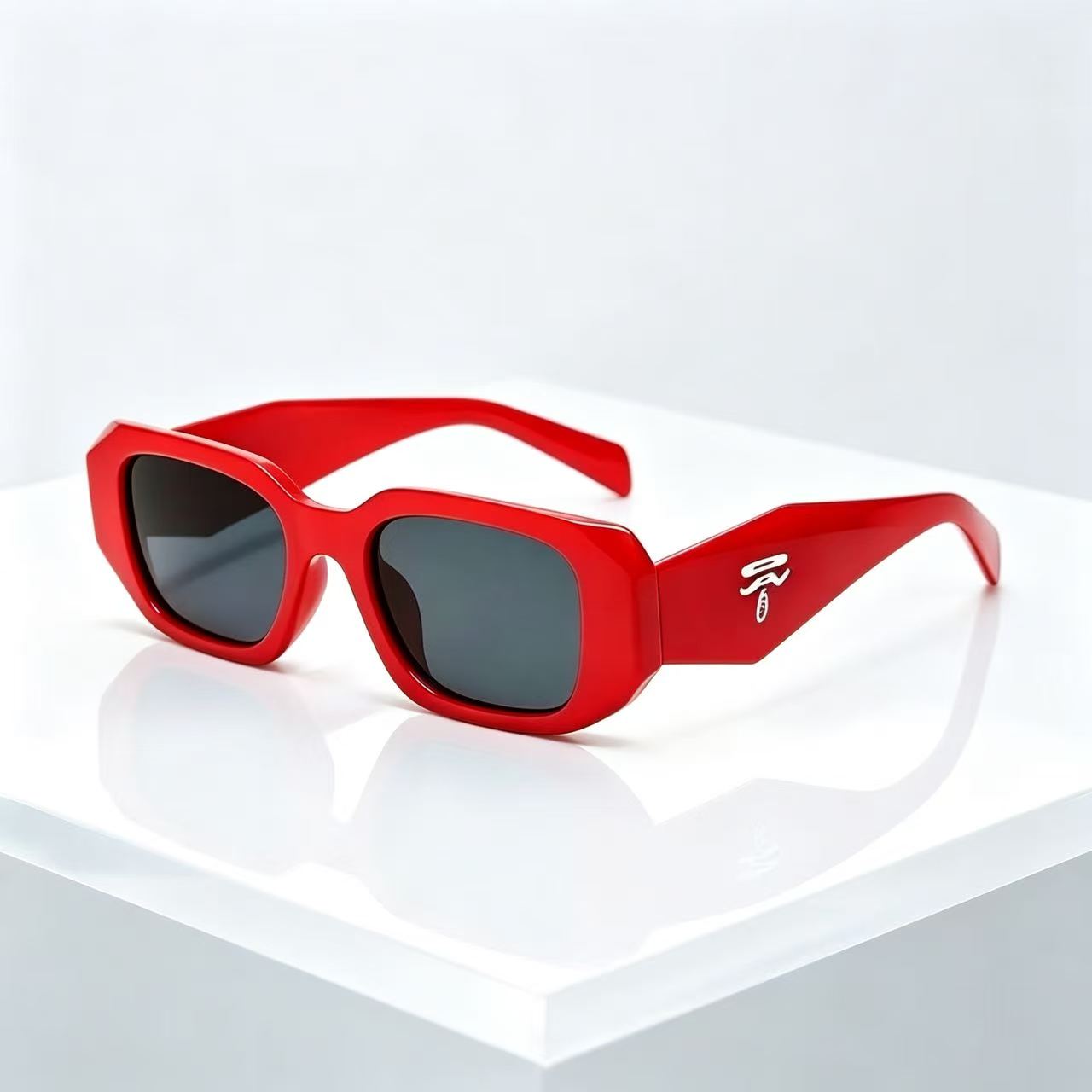 Sunglasses Uv400 - Occhiali da sole vintage quadrati unisex,