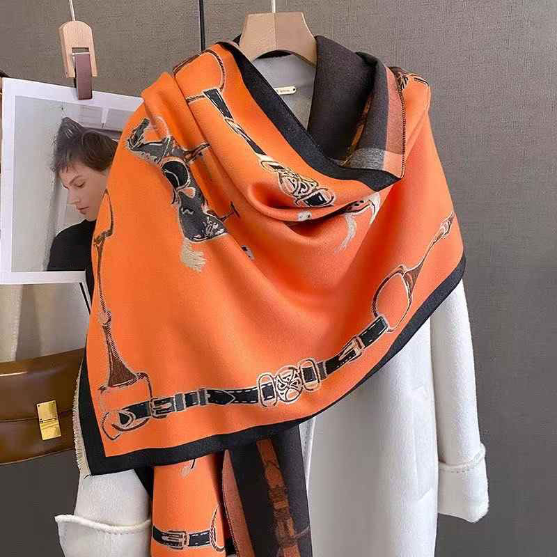 Cashmere Scarf - Sciarpa in cashmere imitazione cavallo da