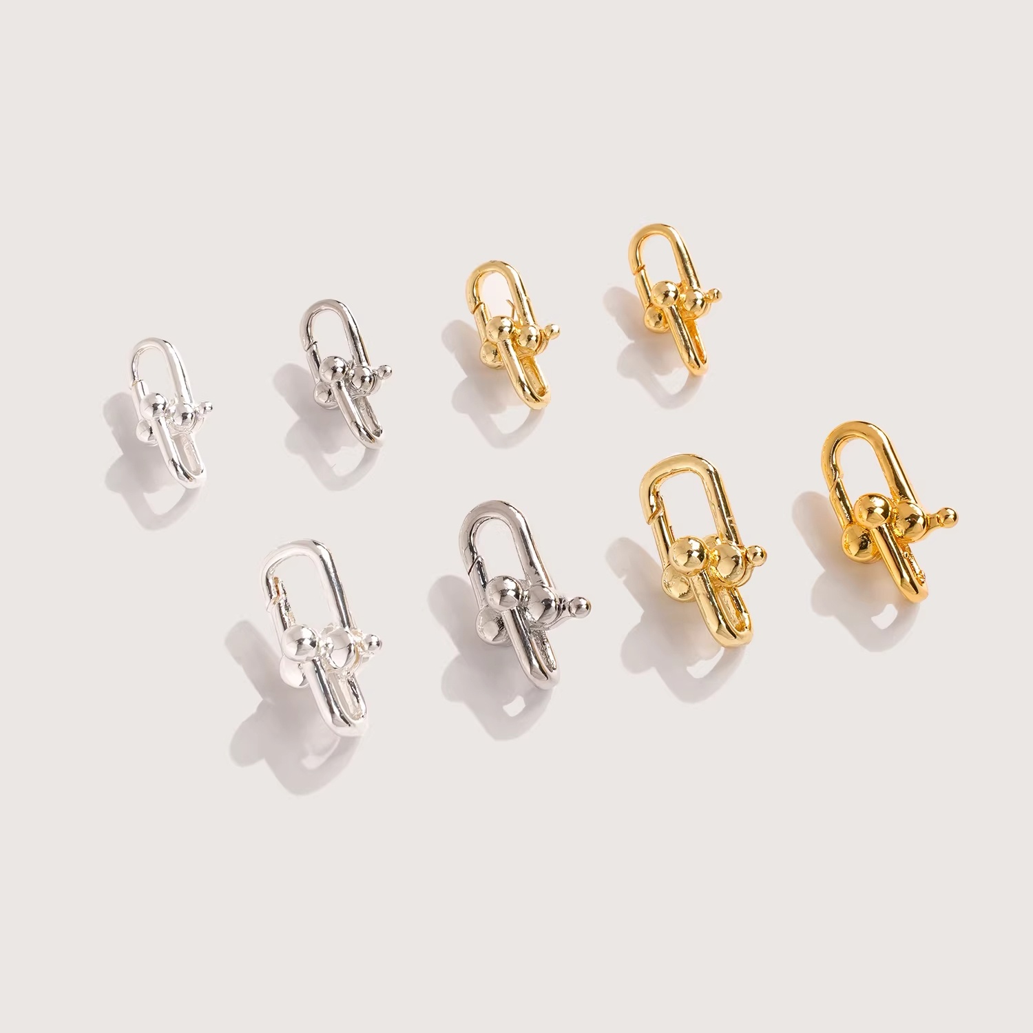Gold Plated Jewelry - Chiusura a Pressione Placcata in Oro