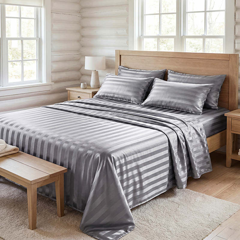 Silk Pillowcase - Set di Lenzuola in Raso a