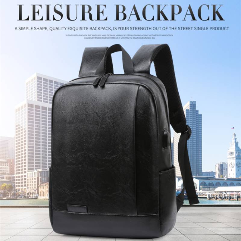Leather Briefcase - Zaino da uomo alla moda in