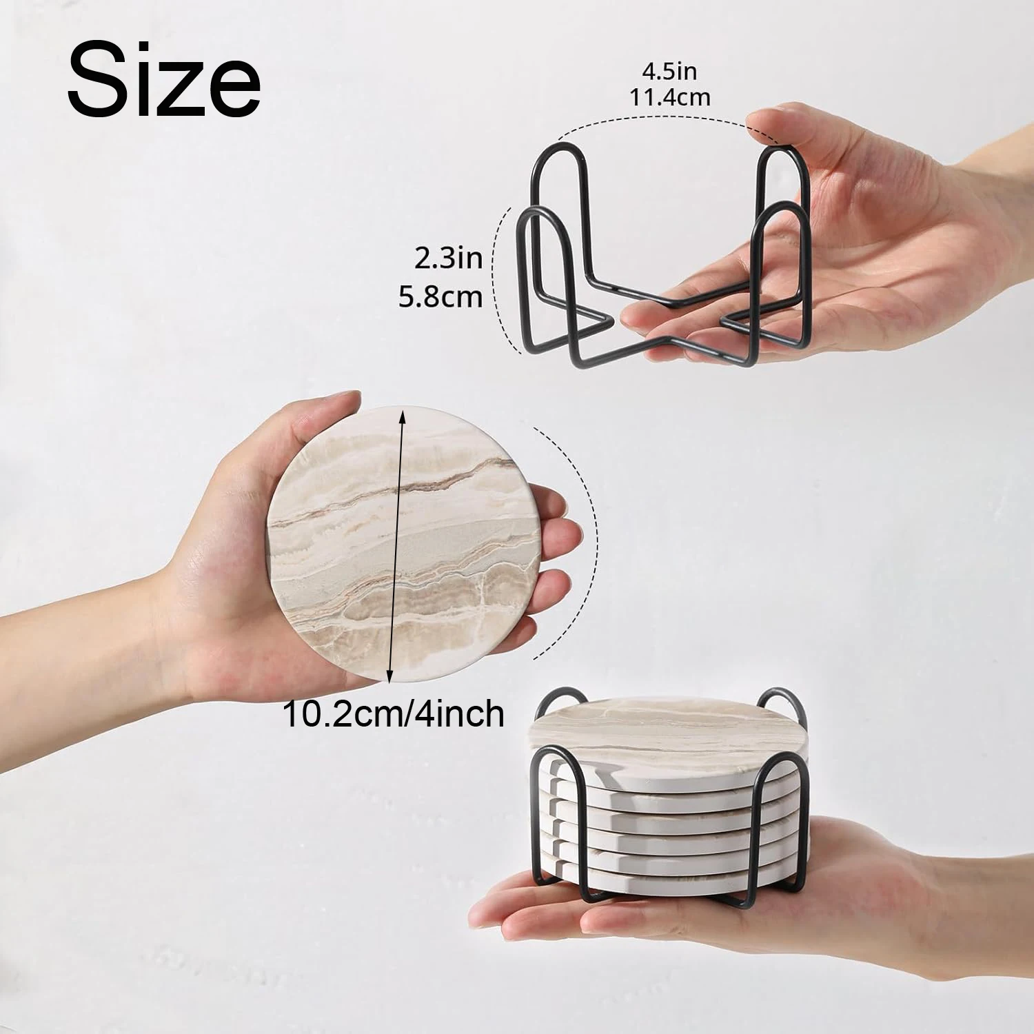 Set di 6 sottobicchieri per be - Marble Coaster Set recensione e prezzo