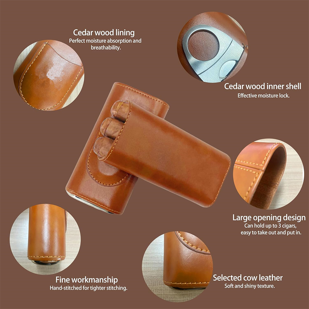 LMETJMA Portasigari in Pelle a - Premium Cigar Case recensione e prezzo