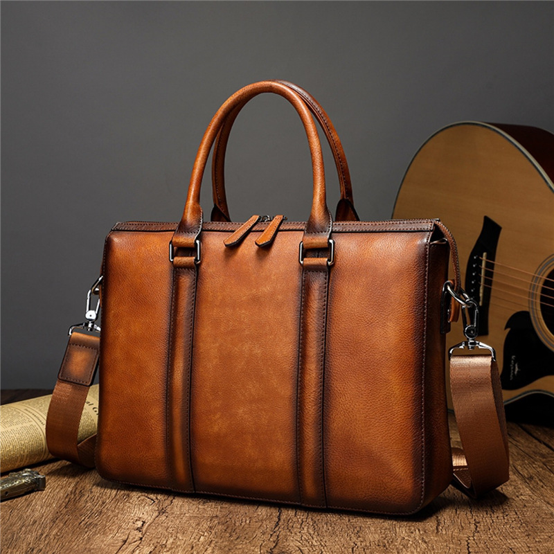 Borsa da lavoro in pelle di al - Leather Briefcase recensione e prezzo