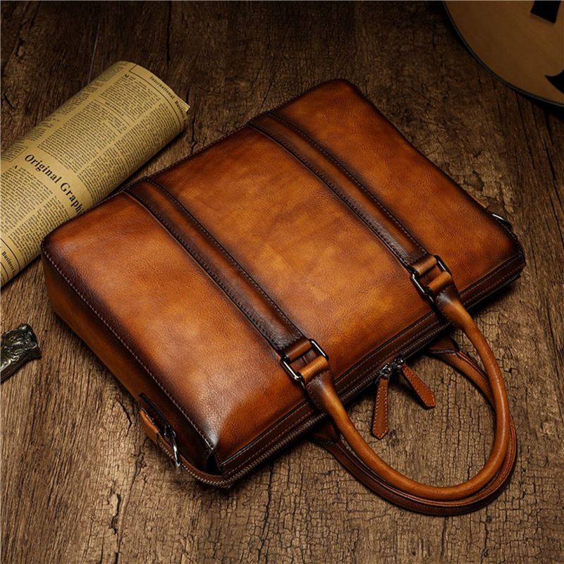 Borsa da lavoro in pelle di al - Leather Briefcase recensione e prezzo