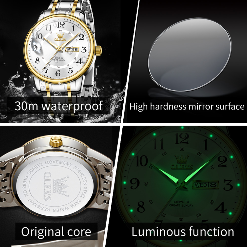 OLEVS Orologi da uomo moda cas - Luxury Watch Men recensione e prezzo