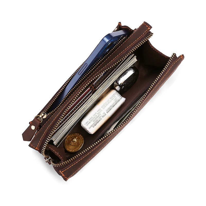 Pochette da uomo, borsa a mano - Leather Wallet Men recensione e prezzo