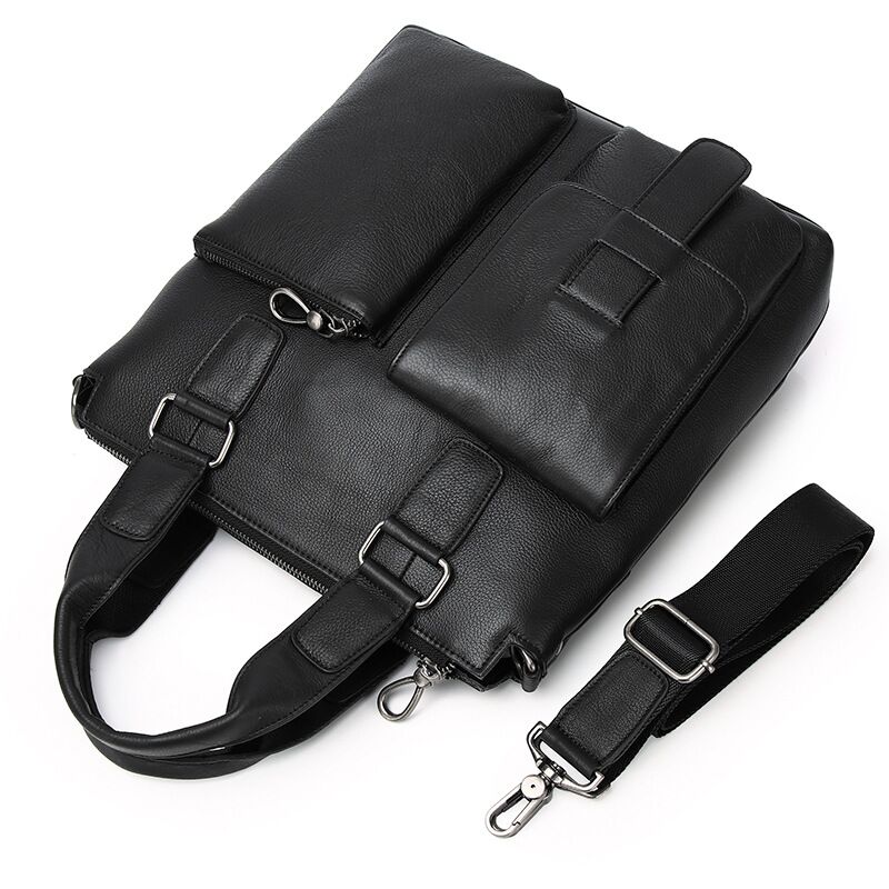 Borsa a tracolla verticale da  - Leather Briefcase recensione e prezzo