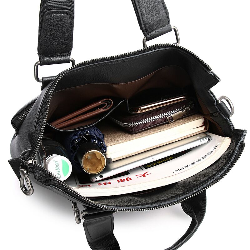 Borsa a tracolla verticale da  - Leather Briefcase recensione e prezzo