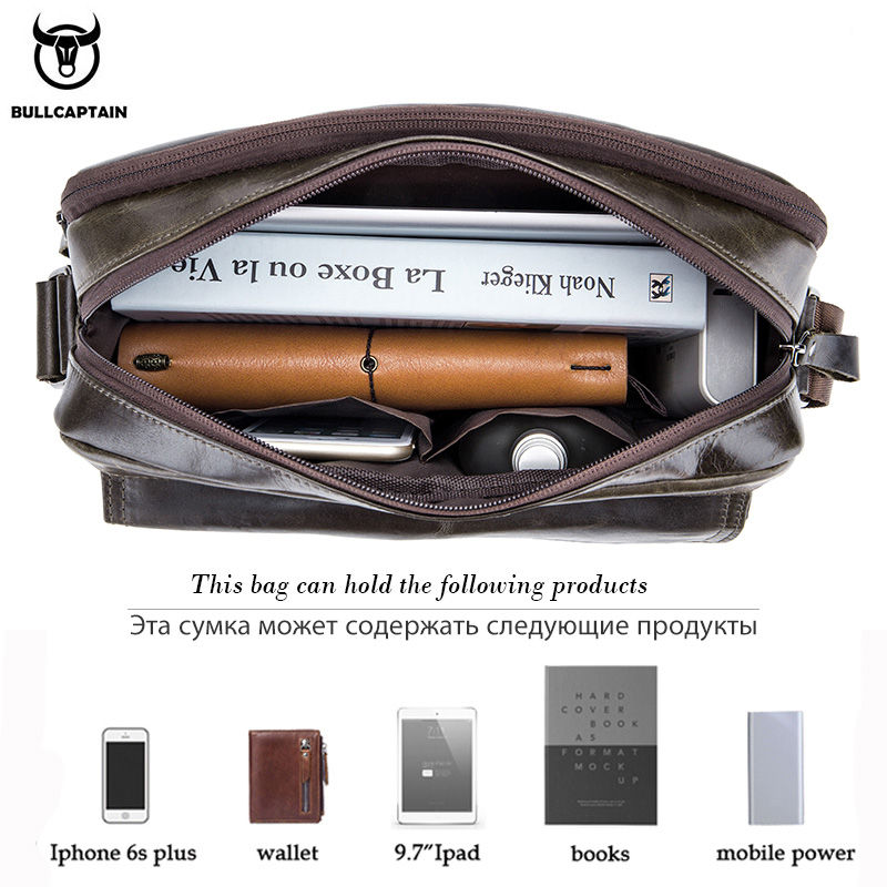 BULLCAPTAIN Borsa a tracolla d - Leather Briefcase recensione e prezzo