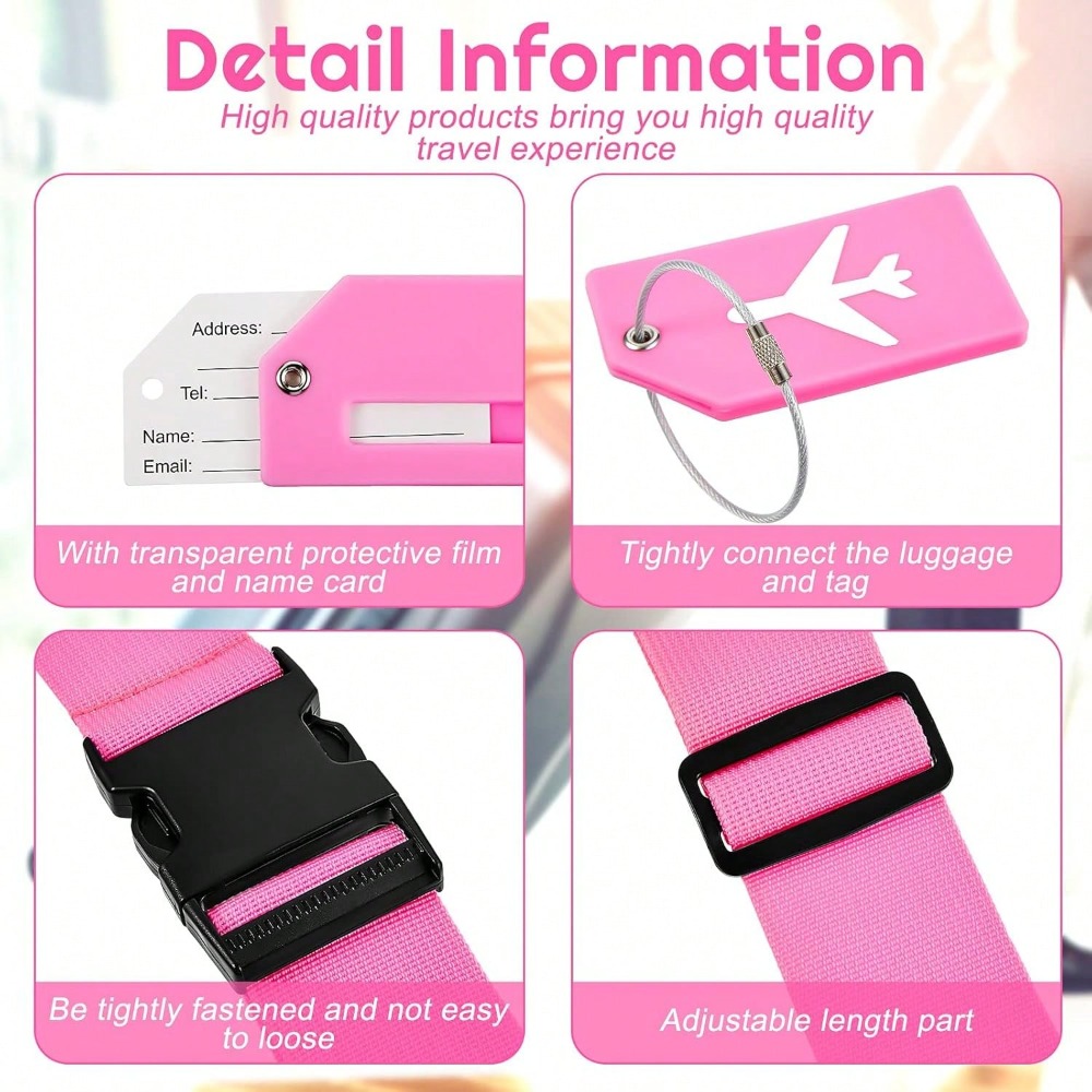 Set di cinghie per bagagli con - Travel Luggage Set recensione e prezzo