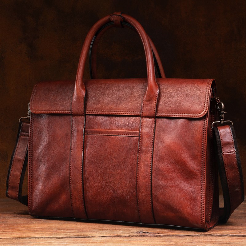 Borsa a mano in pelle conciata - Leather Briefcase recensione e prezzo