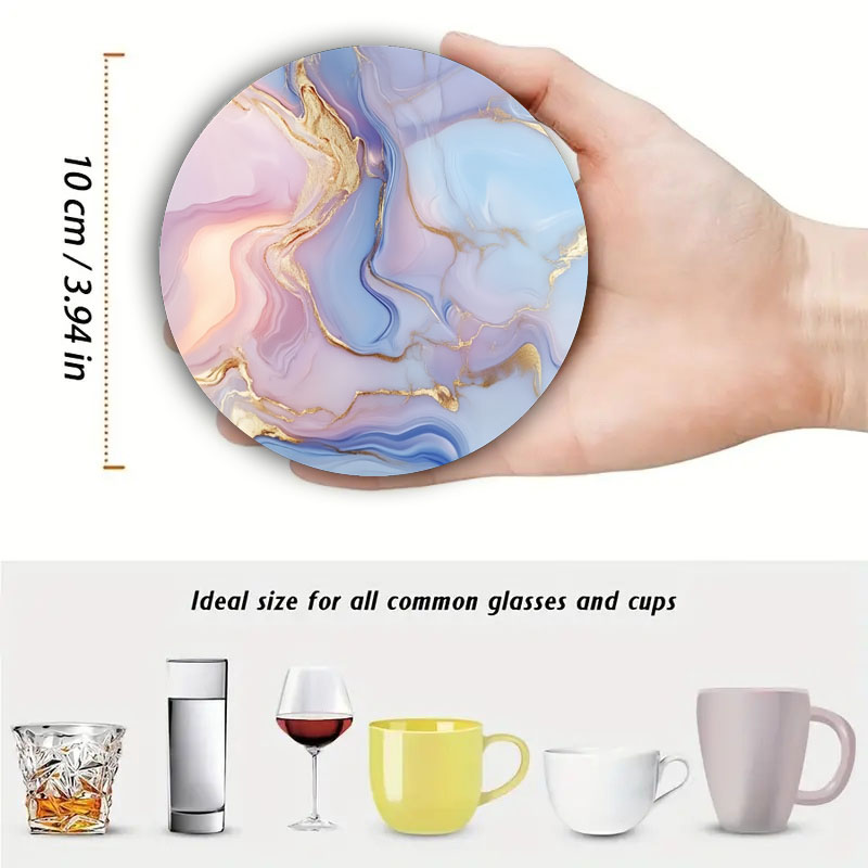 4 sottobicchieri stampati con  - Marble Coaster Set recensione e prezzo
