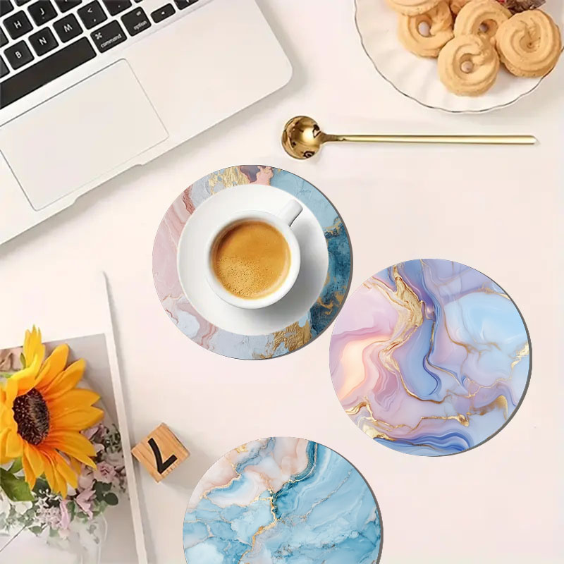 4 sottobicchieri stampati con  - Marble Coaster Set recensione e prezzo