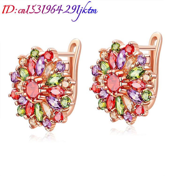 Orecchini di fiori di cristall - Gold Plated Jewelry recensione e prezzo