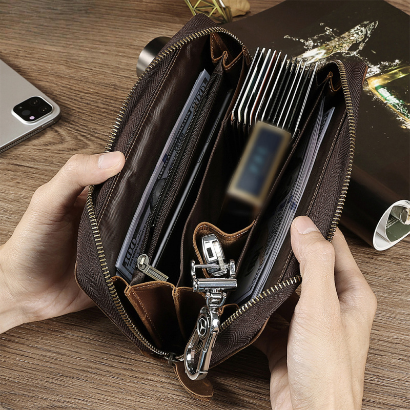 Nuova borsa da uomo - Pochette - Leather Wallet Men recensione e prezzo