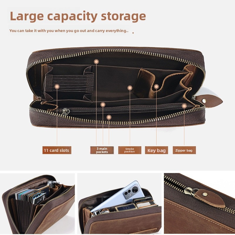Nuova borsa da uomo - Pochette - Leather Wallet Men recensione e prezzo