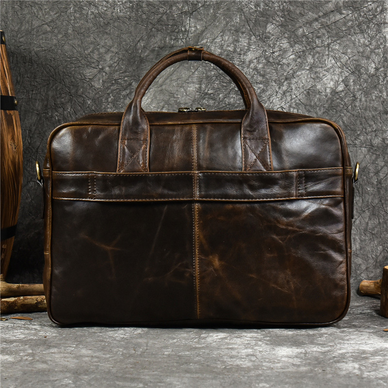 Borsa a mano di lusso in vera  - Leather Briefcase recensione e prezzo
