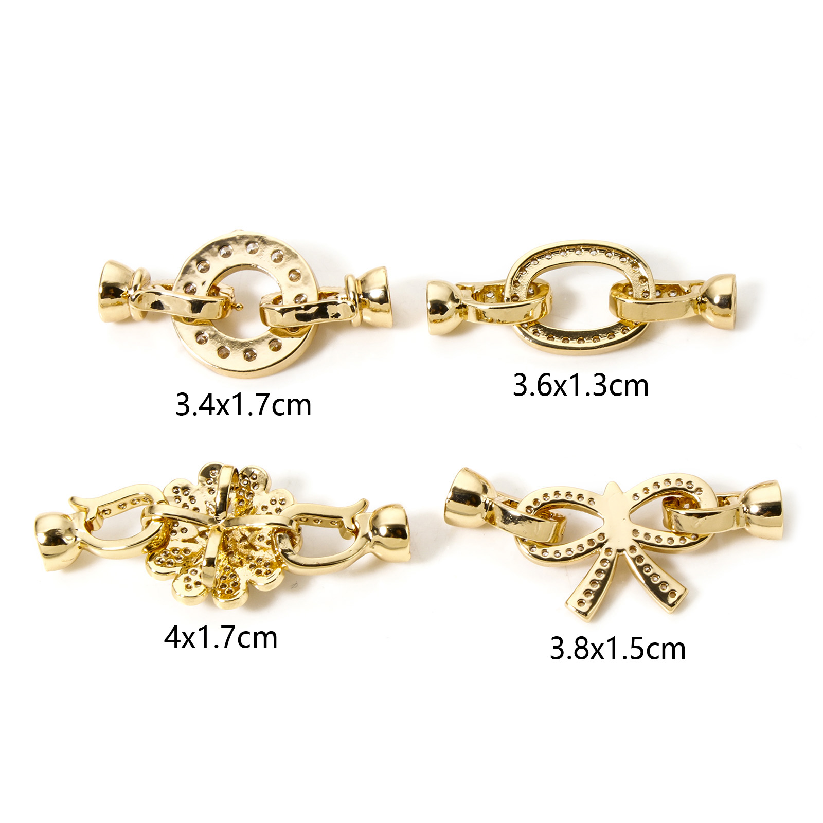 1pc Ottone Piega Sopra Chiusur - Gold Plated Jewelry recensione e prezzo