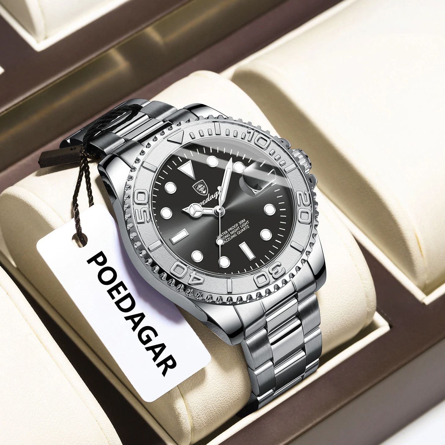 POEDAGAR Orologio sportivo da  - Luxury Watch Men recensione e prezzo