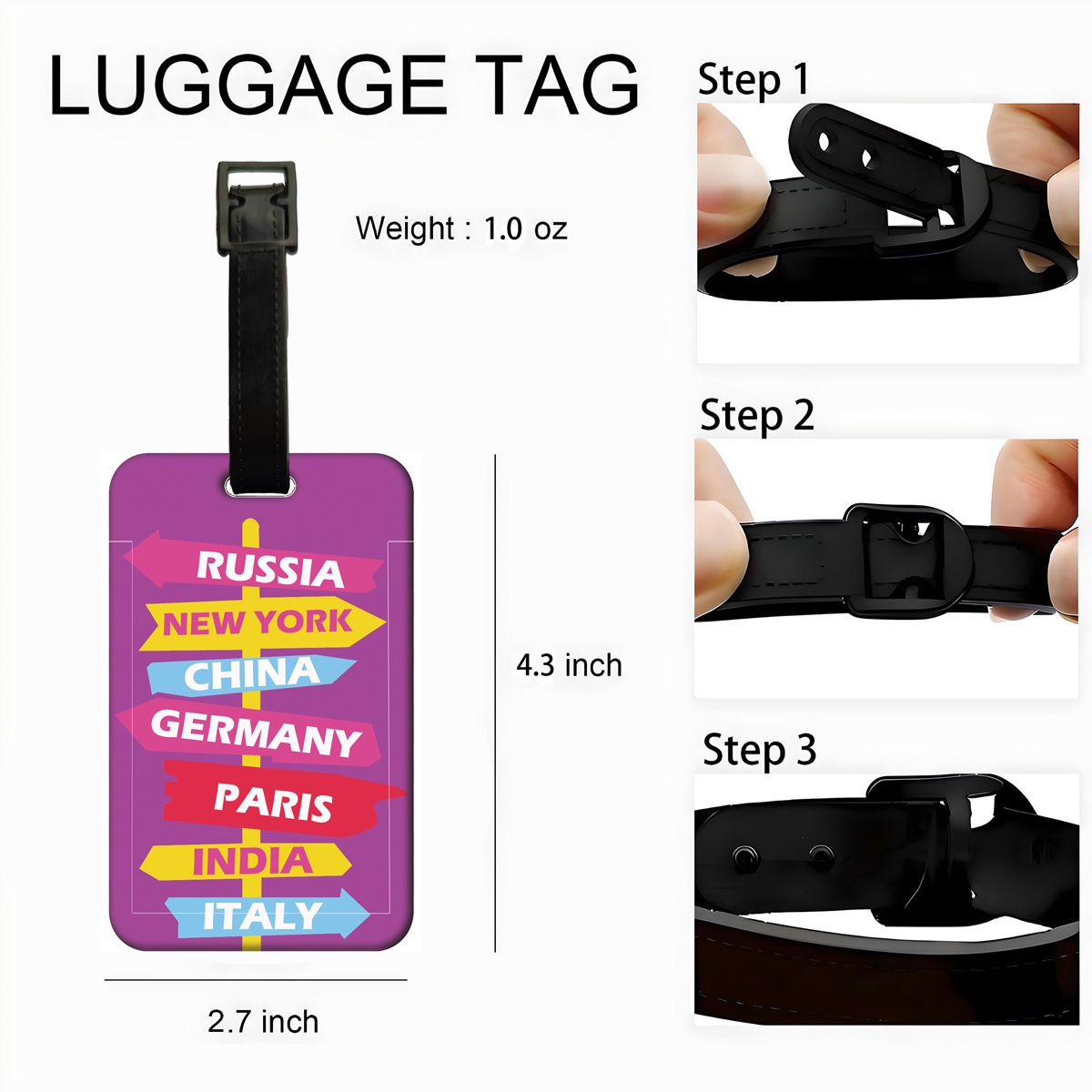 Etichette per Bagagli Creative - Travel Luggage Set recensione e prezzo
