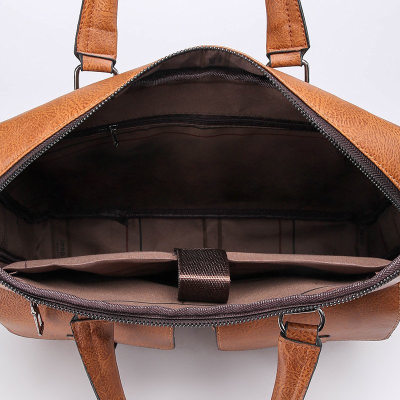 CFUN YA New Man Handbag borsa  - Leather Briefcase recensione e prezzo