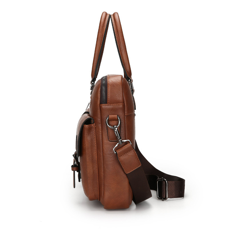 CFUN YA New Man Handbag borsa  - Leather Briefcase recensione e prezzo