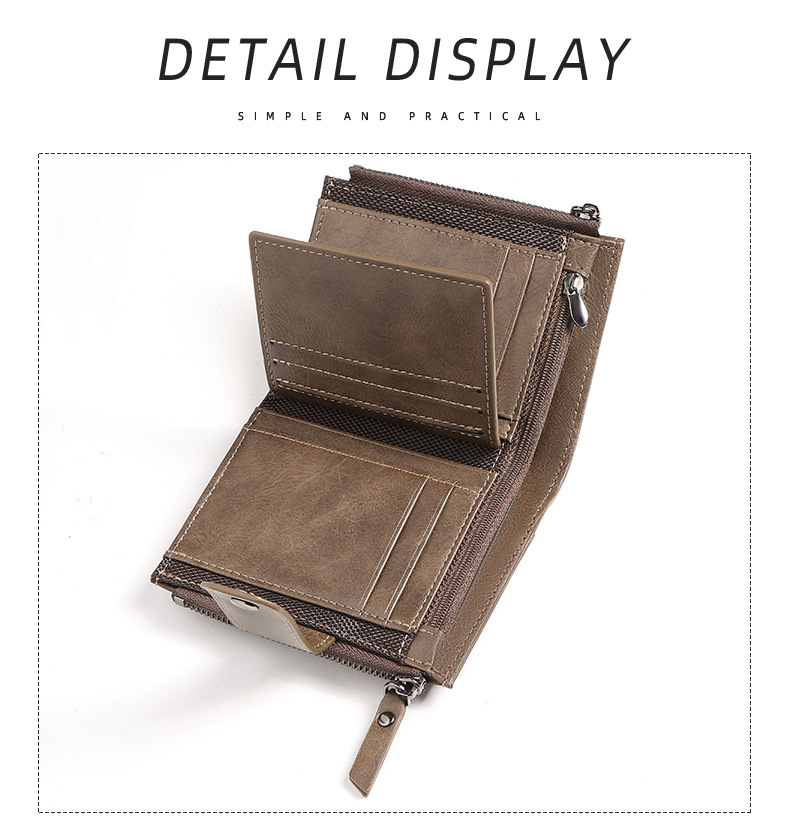 Portafoglio corto sottile da u - Leather Wallet Men recensione e prezzo