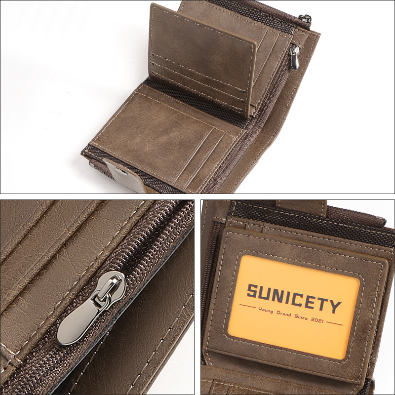 Portafoglio corto sottile da u - Leather Wallet Men recensione e prezzo