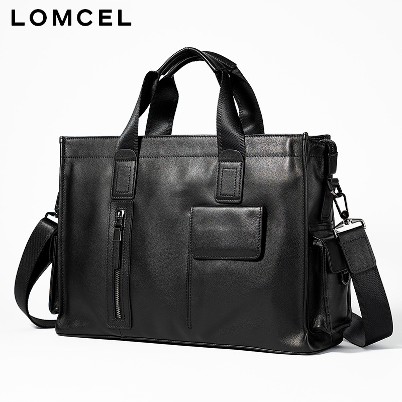 LOMCEL P116, borsa alla moda i - Leather Briefcase recensione e prezzo