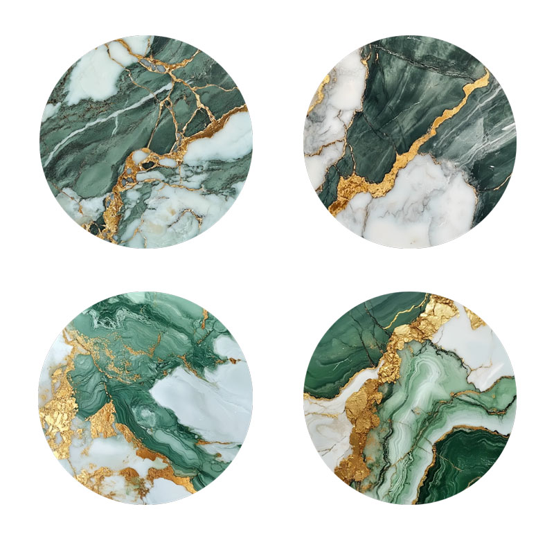 4 sottobicchieri stampati con  - Marble Coaster Set recensione e prezzo