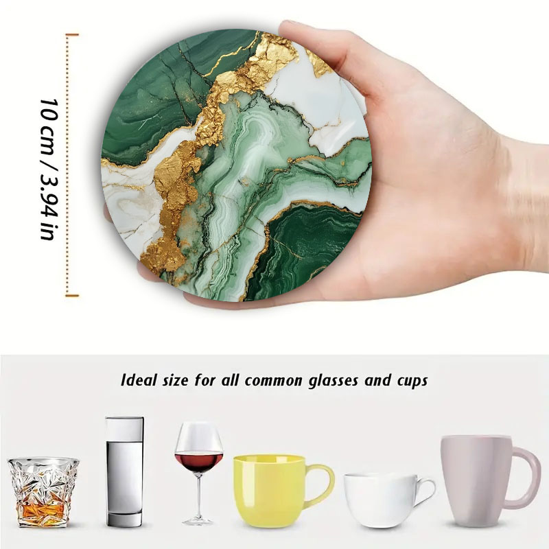 4 sottobicchieri stampati con  - Marble Coaster Set recensione e prezzo