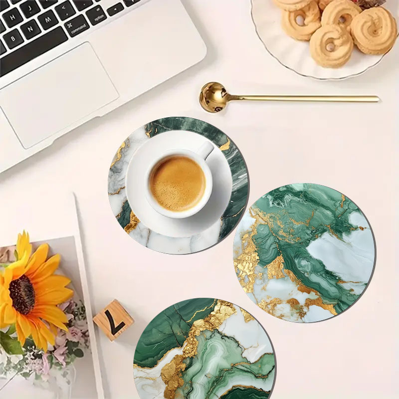 4 sottobicchieri stampati con  - Marble Coaster Set recensione e prezzo