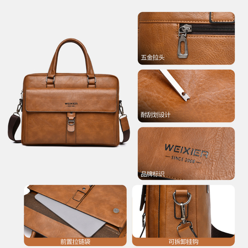 Borsa da Uomo Vintage in Pelle - Leather Briefcase recensione e prezzo