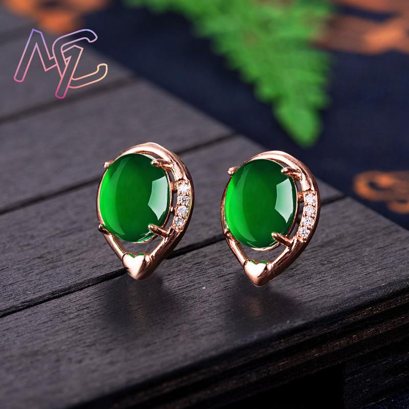 Orecchini fiore di giada natur - Gold Plated Jewelry recensione e prezzo