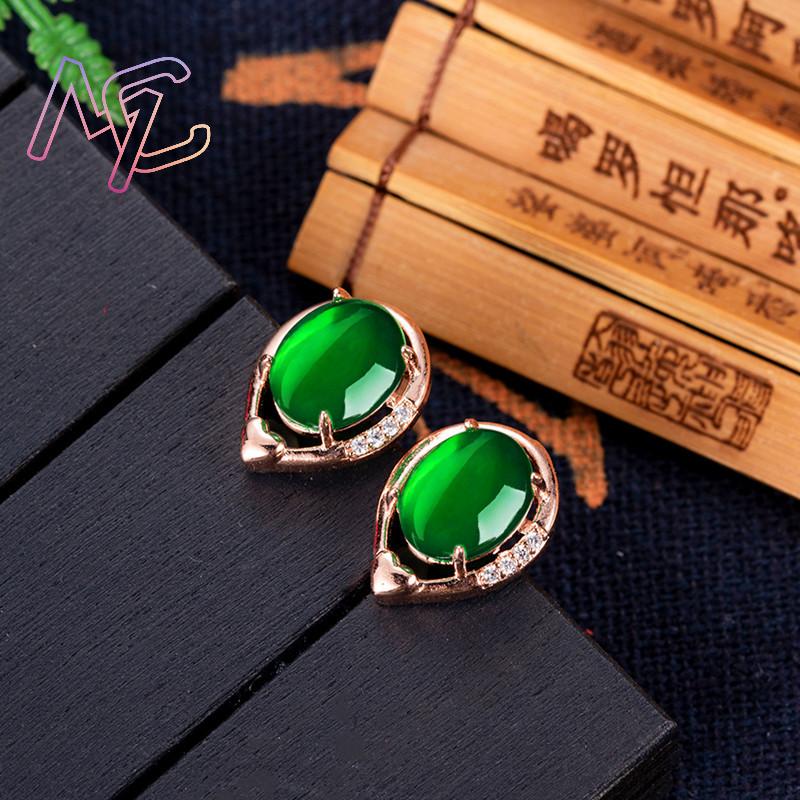 Orecchini fiore di giada natur - Gold Plated Jewelry recensione e prezzo