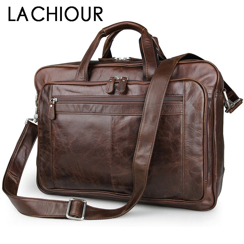 LACHIOUR Genuino Sacchetto Deg - Leather Briefcase recensione e prezzo
